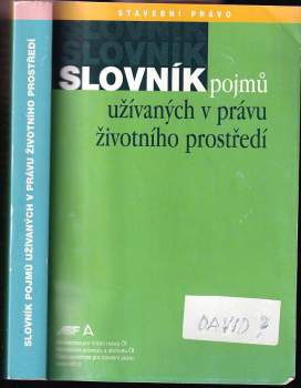 Slovník pojmů užívaných v právu životního prostředí