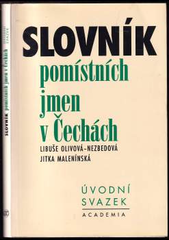 Slovník pomístních jmen v Čechách
