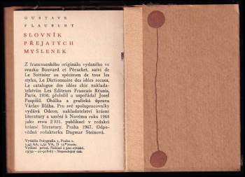 Gustave Flaubert: Slovník přejatých myšlenek