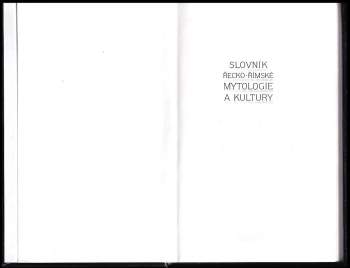 Sandrine Augusta-Boularot: Slovník řecko-římské mytologie a kultury