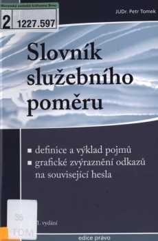 Slovník služebního poměru