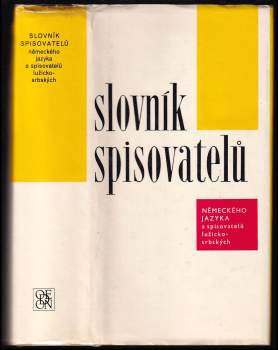 Slovník spisovatelů německého jazyka a spisovatelů lužickosrbských