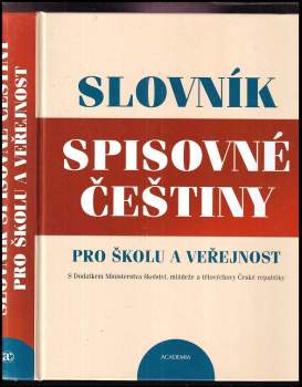Slovník spisovné češtiny pro školu a veřejnost