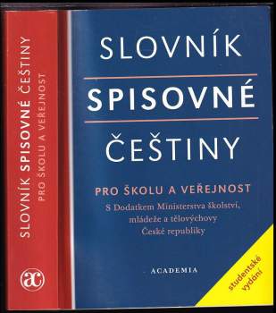 Slovník spisovné češtiny pro školu a veřejnost