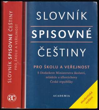 Slovník spisovné češtiny pro školu a veřejnost