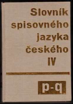 Bohuslav Havránek: Slovník spisovného jazyka českého