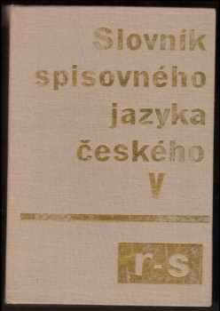 J Bělič: Slovník spisovného jazyka českého