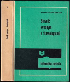 Josef Václav Bečka: Slovník synonym a frazeologismů