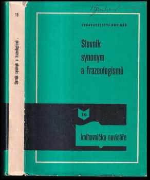 Josef Václav Bečka: Slovník synonym a frazeologismů