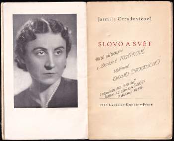 Jarmila Otradovicová: Slovo a svět