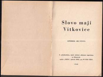 Slovo mají Vítkovice