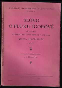 Josef Jungmann: Slovo o pluku Igorově