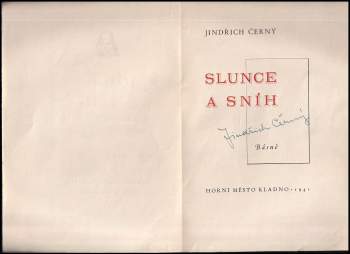 Jindřich Černý: Slunce a sníh