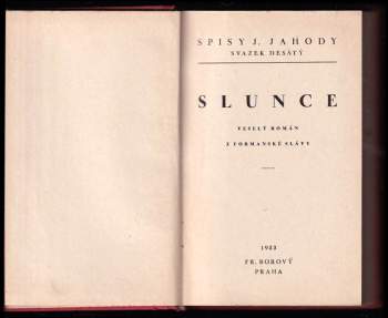 Josef Jahoda: Slunce