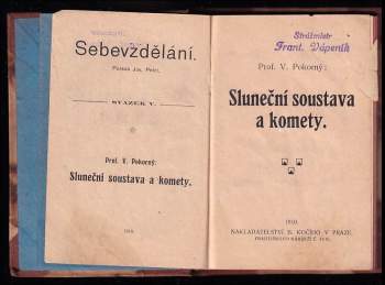 Václav Pokorný: Sluneční soustava a komety