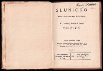 Bohumil Tožička: Sluníčko
