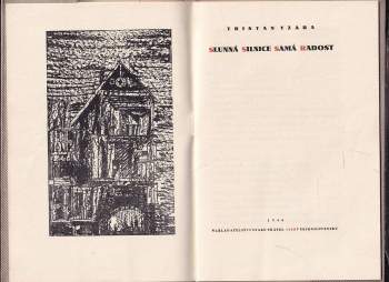 Tristan Tzara: Slunná silnice samá radost