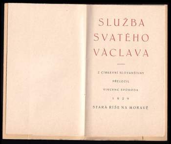 Služba svatého Václava