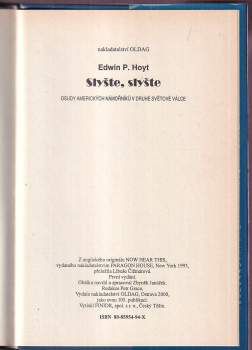 Edwin Palmer Hoyt: Slyšte, slyšte