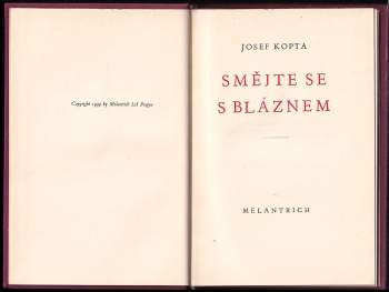 Josef Kopta: Smějte se s bláznem