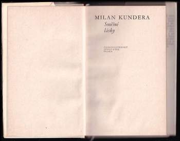 Milan Kundera: Směšné lásky