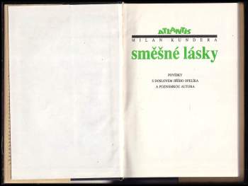 Milan Kundera: Směšné lásky