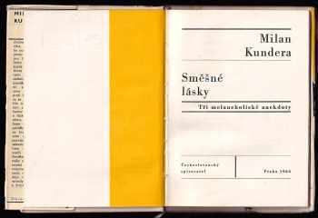 Milan Kundera: Směšné lásky