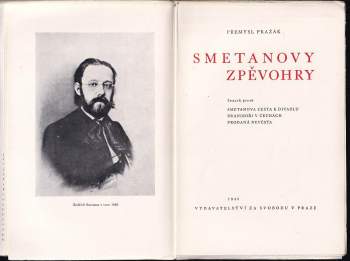Přemysl Pražák: Smetanovy zpěvohry