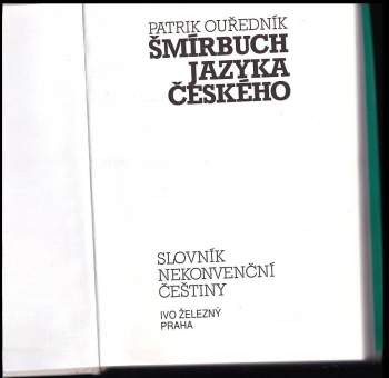 Patrik Ouřednik: Šmírbuch jazyka českého