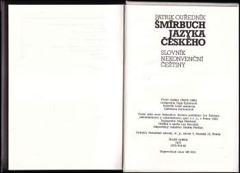 Patrik Ouřednik: Šmírbuch jazyka českého
