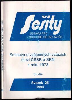 Smlouva o vzájemných vztazích mezi ČSSR a SRN z roku 1973