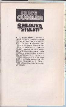 Clive Cussler: Smlouva století