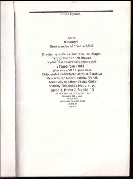 Anna Bauerová: Smrt a sedm němých svědků