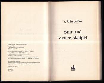 V. P Borovička: Smrt má v ruce skalpel