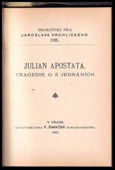 Jaroslav Vrchlický: Julian Apostata