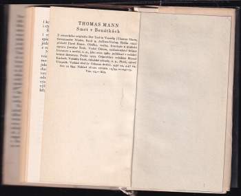 Thomas Mann: Smrt v Benátkách