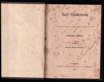 Friedrich Schiller: Smrt Valdštýnova