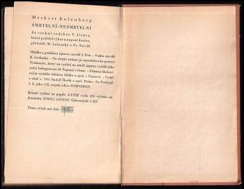 Herbert Eulenberg: Smrtelní nesmrtelní