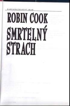 Robin Cook: Smrtelný strach