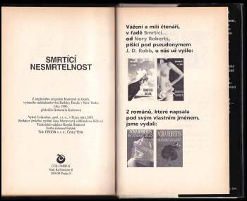 J. D. Robb: Smrtící nesmrtelnost