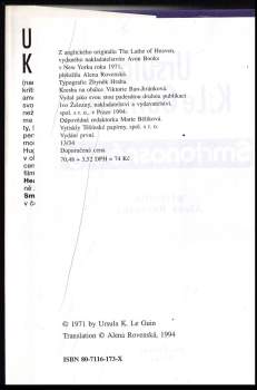 Ursula K Le Guin: Smrtonosné sny