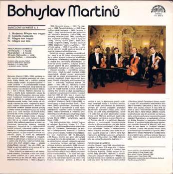 Bohuslav Martinů: Smyčcové Kvartet Č. 1