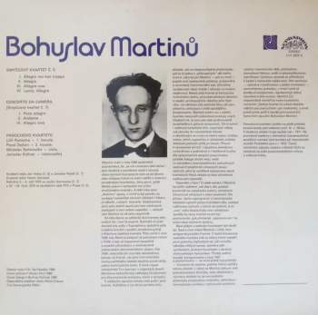 Bohuslav Martinů: Smyčcové Kvartety Č.5 A 7