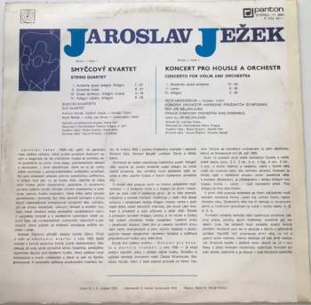 Jaroslav Ježek: Smyčcový Kvartet / Koncert Pro Housle A Orchestr