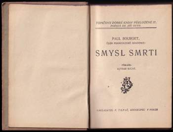 Paul Bourget: Smysl smrti