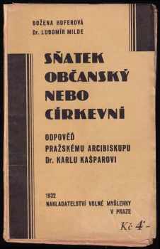 Sňatek občanský nebo církevní