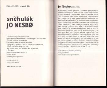 Jo Nesbø: Sněhulák