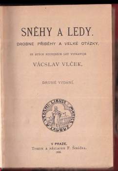 Václav Vlček: Sněhy a ledy