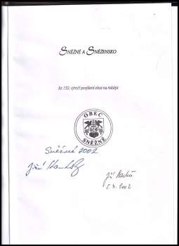 Jiří Bartoň: Sněžné a Sněžensko