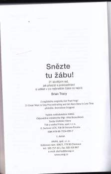 Brian Tracy: Snězte tu žábu!